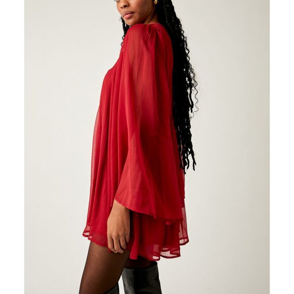 🎉LAST CHANCE🎉 FREE PEOPLE Sunshine Of Love Mini Dress / Blended Berry - Picture 2 of 10